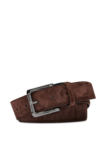  Lancel Adjustable Suede Belt - Brown 