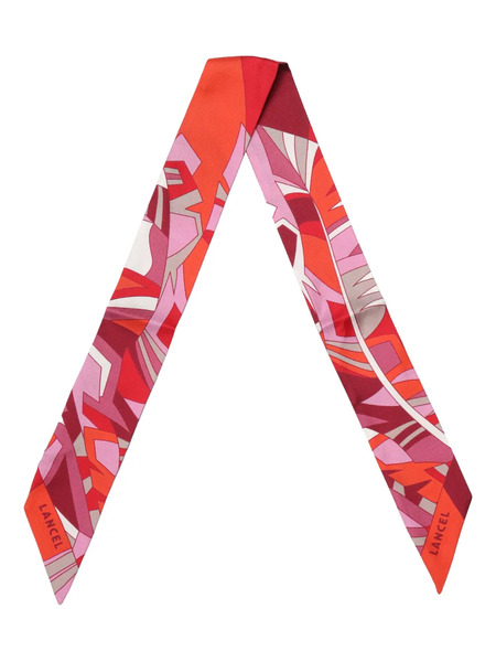  Lancel Arabesque Silk Headband - Red 