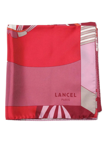  Lancel Arabesque Silk Scarf - Red 