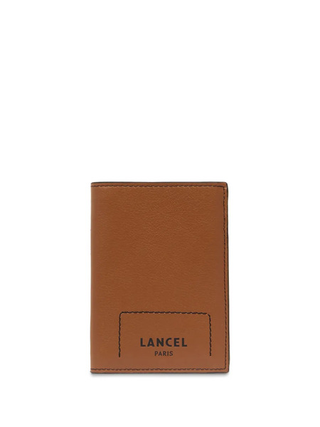  Lancel 9cc Tri-fold Leather Wallet - Brown 