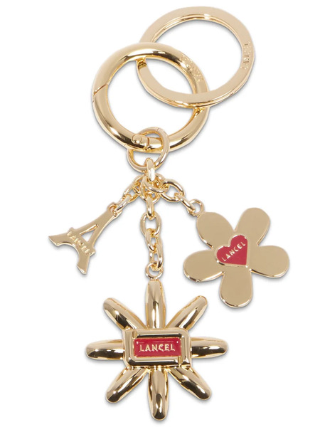  Lancel Champ De Mars Logo-engraved Keyring - Gold 