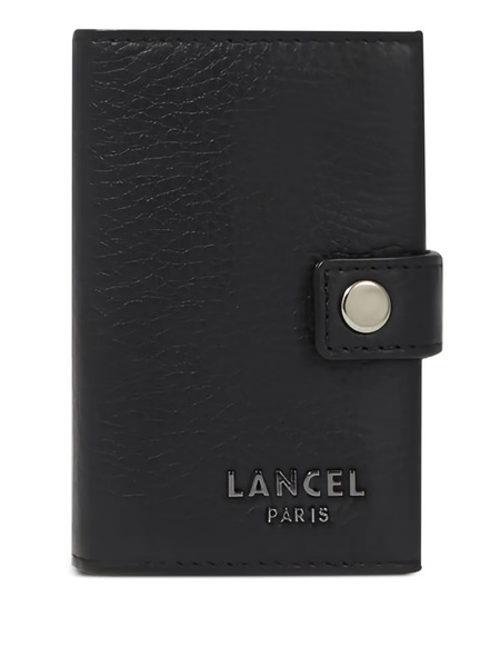  Lancel Come Leather Card Holder - Black 