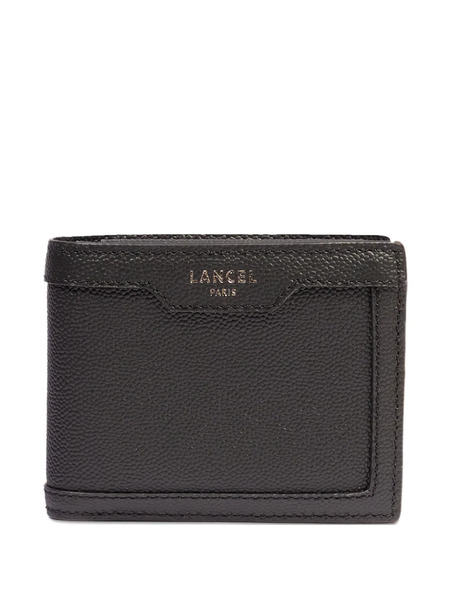  Lancel Compact Leather Wallet - Black 