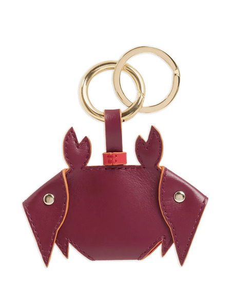  Lancel Crab-motif Keyring - Red 