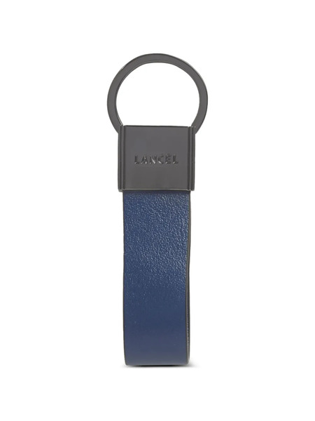  Lancel Dragonne Cowhide Leather Keyring - Blue 