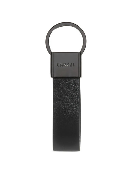  Lancel Dragonne Leather Keyring - Black 