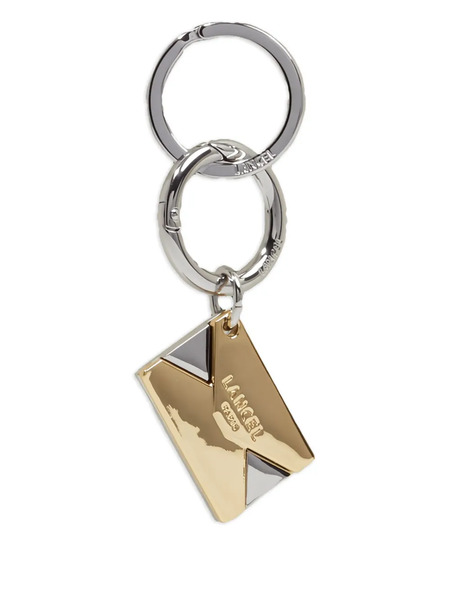  Lancel Envelope Keyring - Silver 