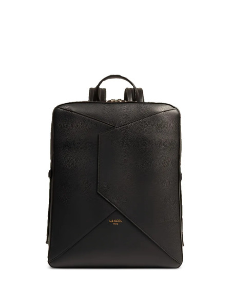  Lancel Enveloppe Flap Backpack - Black 