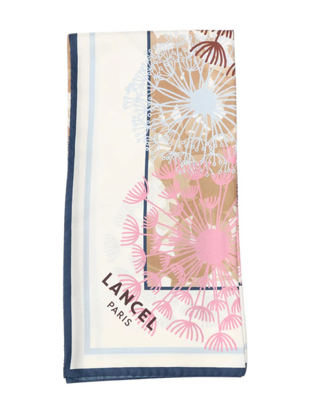  Lancel Floral-print Scarf - Neutrals 