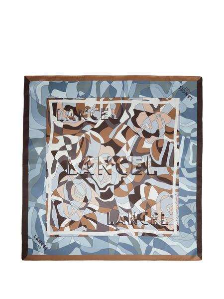  Lancel Geometric-patterned Scarf - Blue 