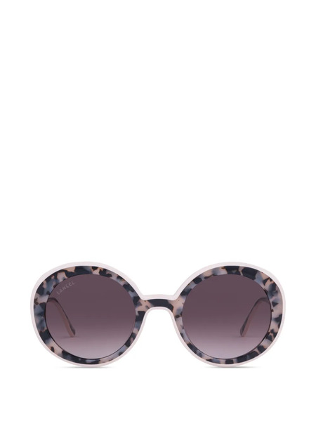  Lancel Josephine Round Sunglasses - Neutrals 