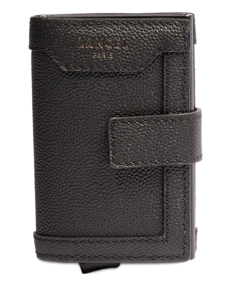  Lancel Leather Flap Wallet - Black 
