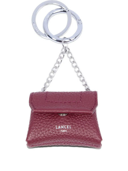  Lancel Leather Keyring - Red 