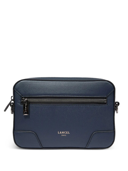  Lancel Leather Messenger Bag - Blue 