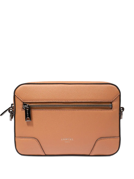  Lancel Leather Messenger Bag - Brown 