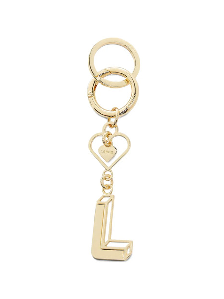  Lancel Logo Heart Keyring - Gold 
