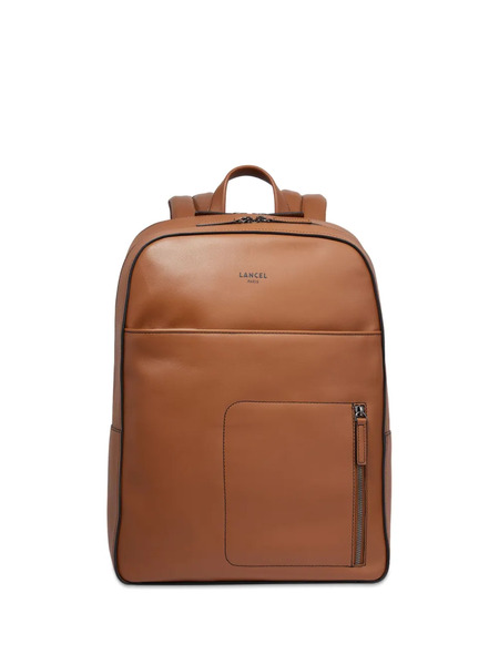  Lancel Logo-print Leather Backpack - Brown 