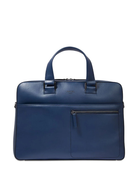  Lancel Max De Lancel Leather Briefcase - Blue 