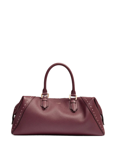  Lancel Medium Boston Leather Tote Bag - Red 