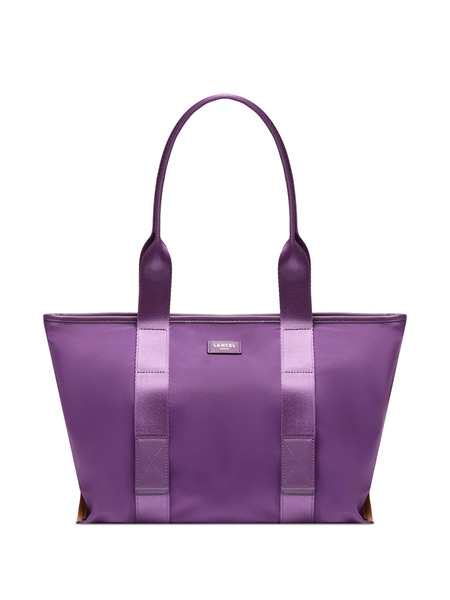  Lancel Medium Mistral Rollable Zip Tote Bag - Purple 