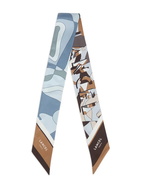  Lancel Puzzle Scarf - Blue 