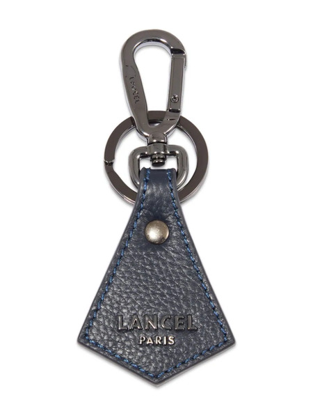  Lancel Pyramid Leather Keyring - Blue 