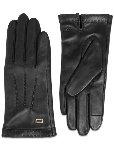  Lancel Sellier Stitching Gloves - Black 