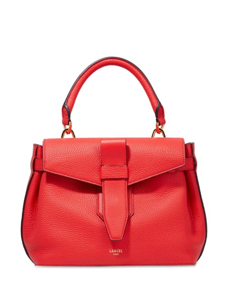  Lancel Small Charlie De Lancer Leather Tote Bag - Red 