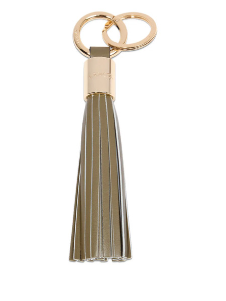  Lancel Tassel Leather Keyring - Green 