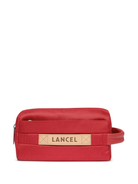  Lancel Zip-closure Toilet Pouch - Red 