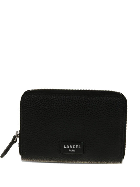  Lancel Zip Leather Wallet - Black 