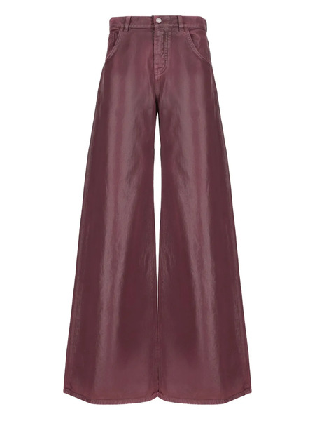  Laneus Coated Trousers - Red 