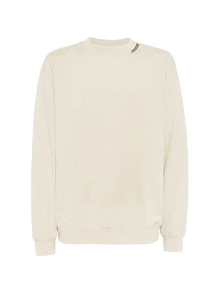  Laneus Crew-neck Stitched Sweatshirt - Neutrals 