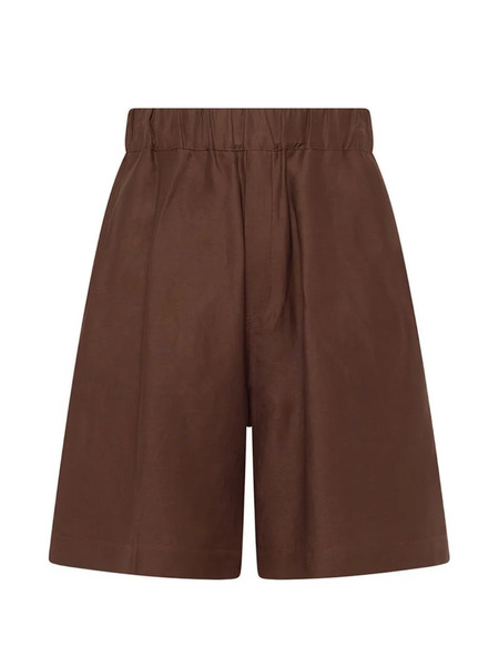  Laneus Elasticated-waistband Shorts - Brown 