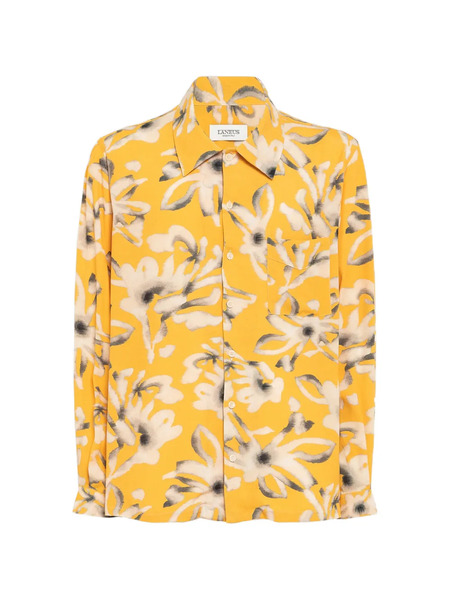  Laneus Floral-pattern Shirt - Yellow 