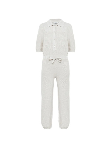 Laneus Fried Knitted-construction Jumpsuit - Neutrals 