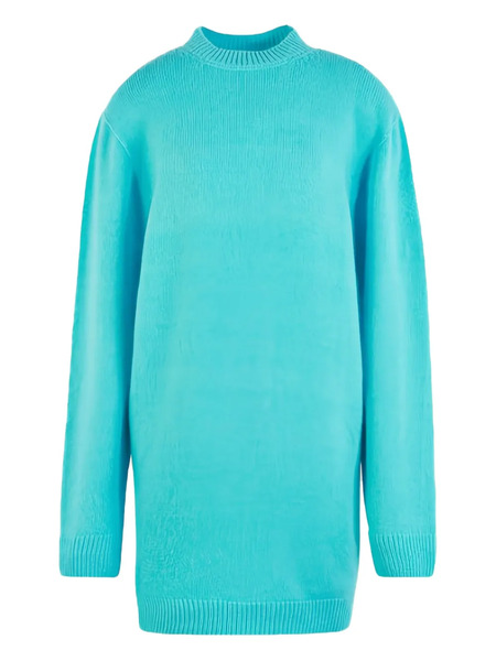  Laneus Knitted Mini Dress - Blue 