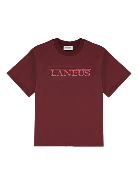  Laneus Logo-patch Jersey T-shirt - Red 