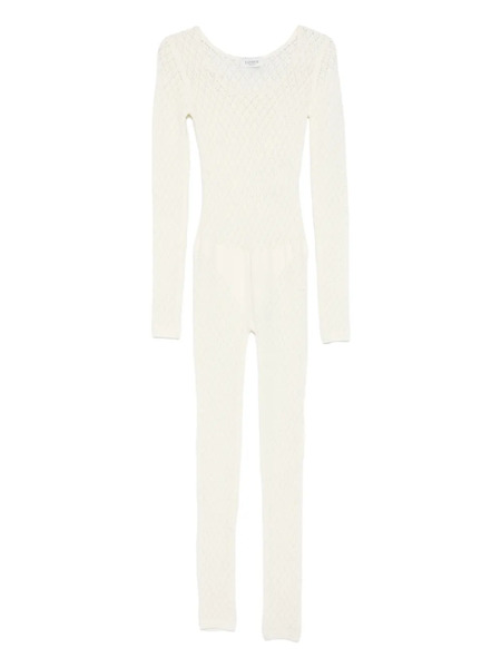  Laneus Long-sleeve Knitted Jumpsuit - Neutrals 