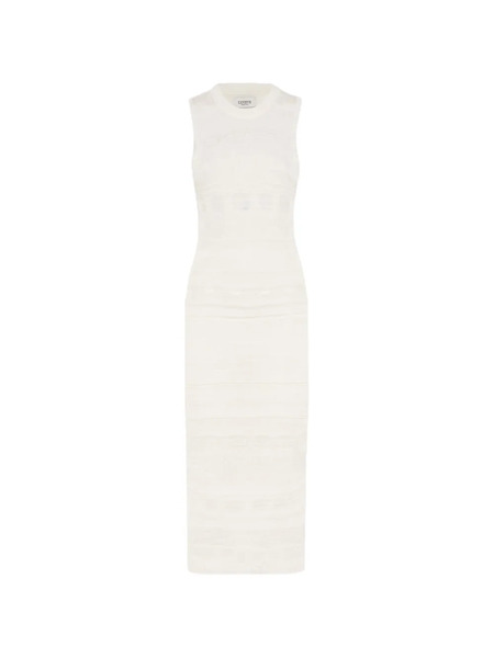 Laneus Open-back Knitted Dress - Neutrals 