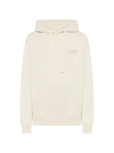  Laneus Print Hooded Sweatshirt - Neutrals 