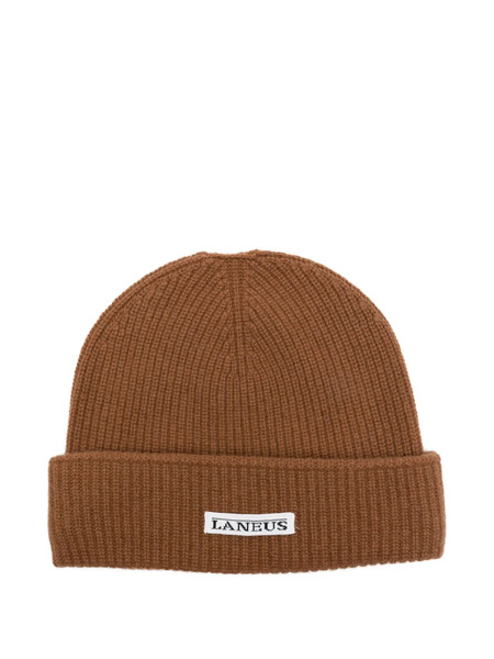  Laneus Ribbed Wool-blend Beanie - Brown 