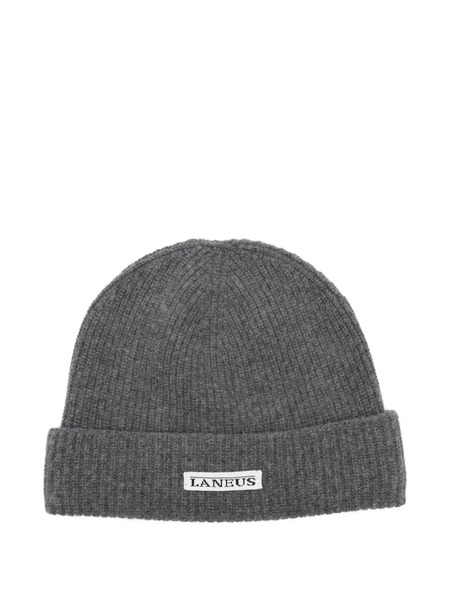  Laneus Ribbed Wool-blend Beanie - Grey 