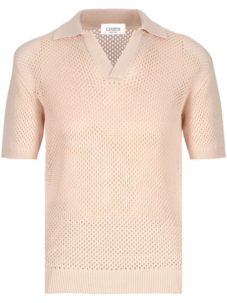  Laneus Short-sleeved Polo Shirt - Neutrals 