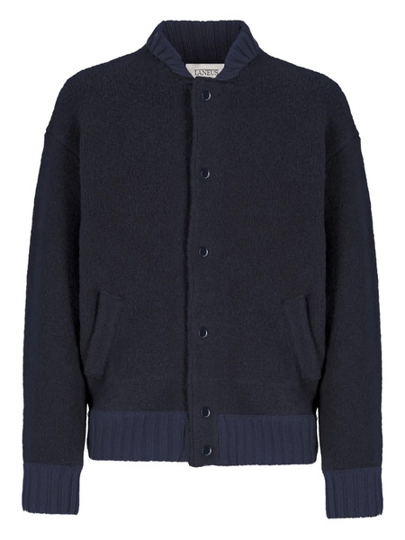  Laneus Snap-fastening Bomber Jacket - Blue 