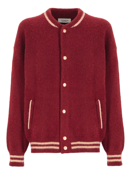  Laneus Snap-fastening Bomber Jacket - Red 