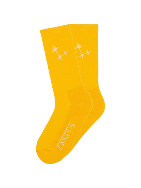  Laneus Star-embellishment Socks - Yellow 