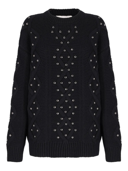  Laneus Stud-embellishment Sweater - Black 