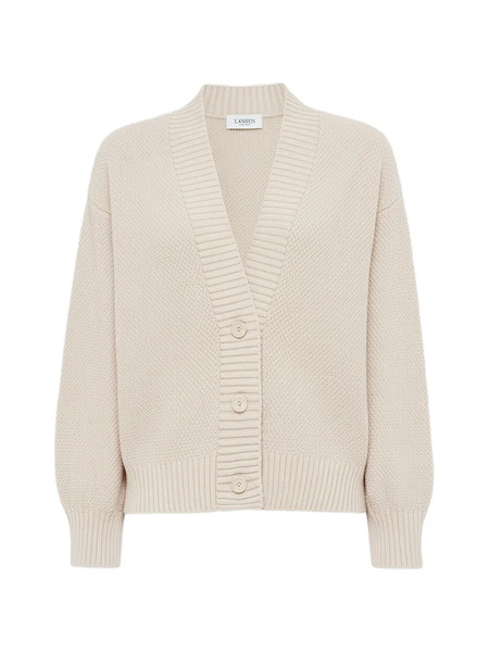  Laneus V-neck Buttoned Cardigan - Neutrals 