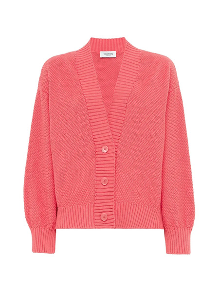  Laneus V-neck Buttoned Cardigan - Pink 
